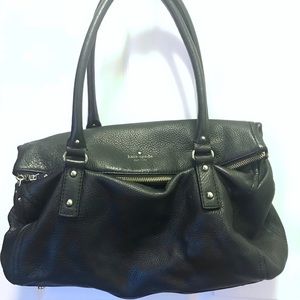Vintage y2k tote slouchy large medium shoulder bag Kate Spade genuine Leather